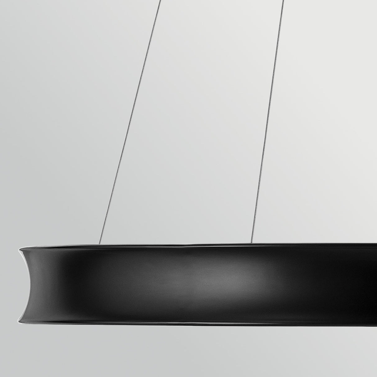 Larousse 1 Light Large Pendant Light - Black & Champagne Bronze