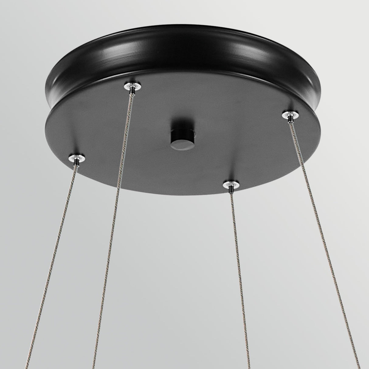 Larousse 1 Light Large Pendant Light - Black & Champagne Bronze