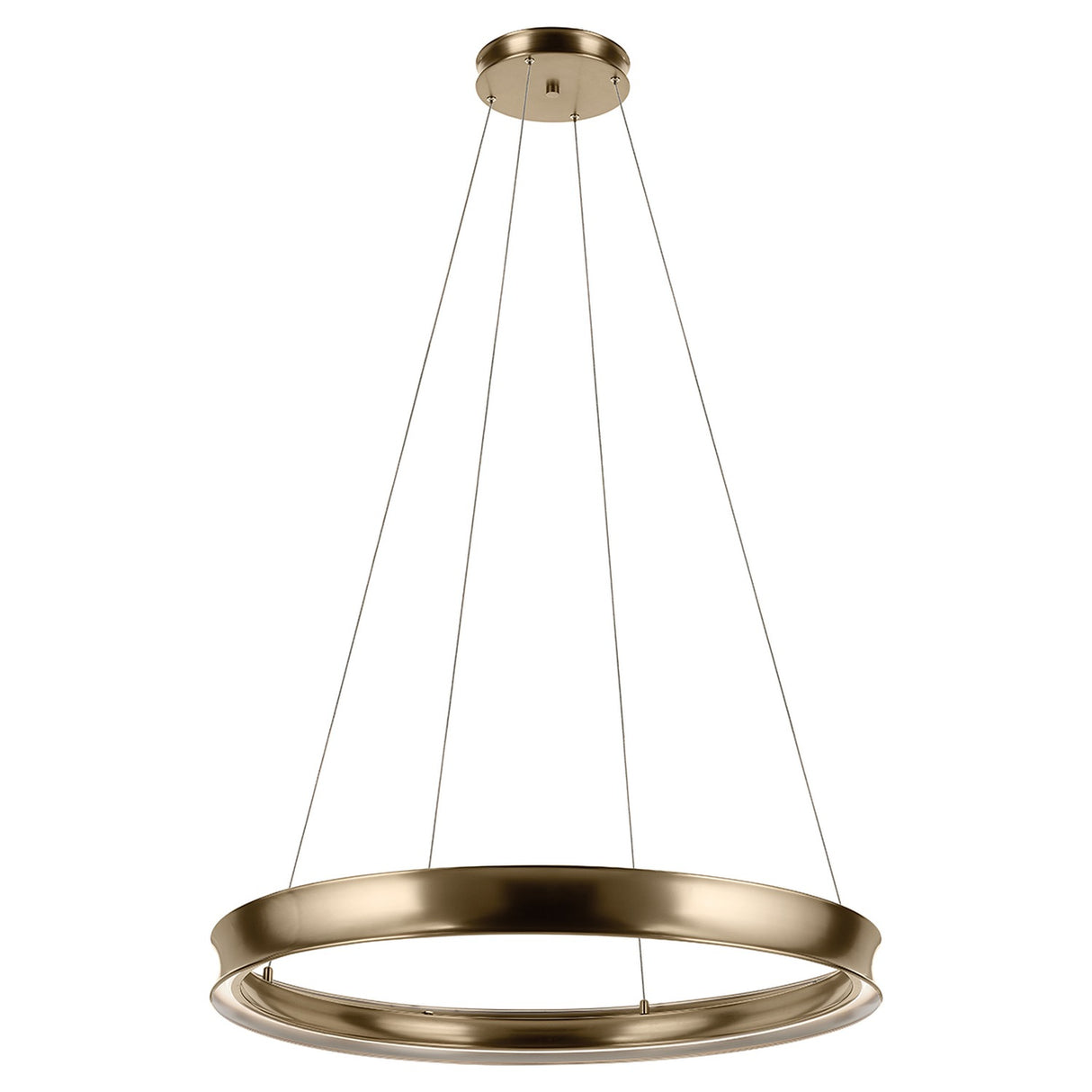 Larousse 1 Light Large Pendant Light - Champagne Bronze