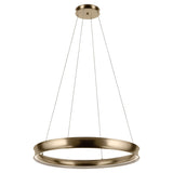 Larousse 1 Light Large Pendant Light - Champagne Bronze