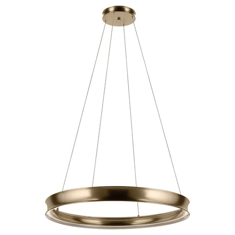 Larousse 1 Light Large Pendant Light - Champagne Bronze