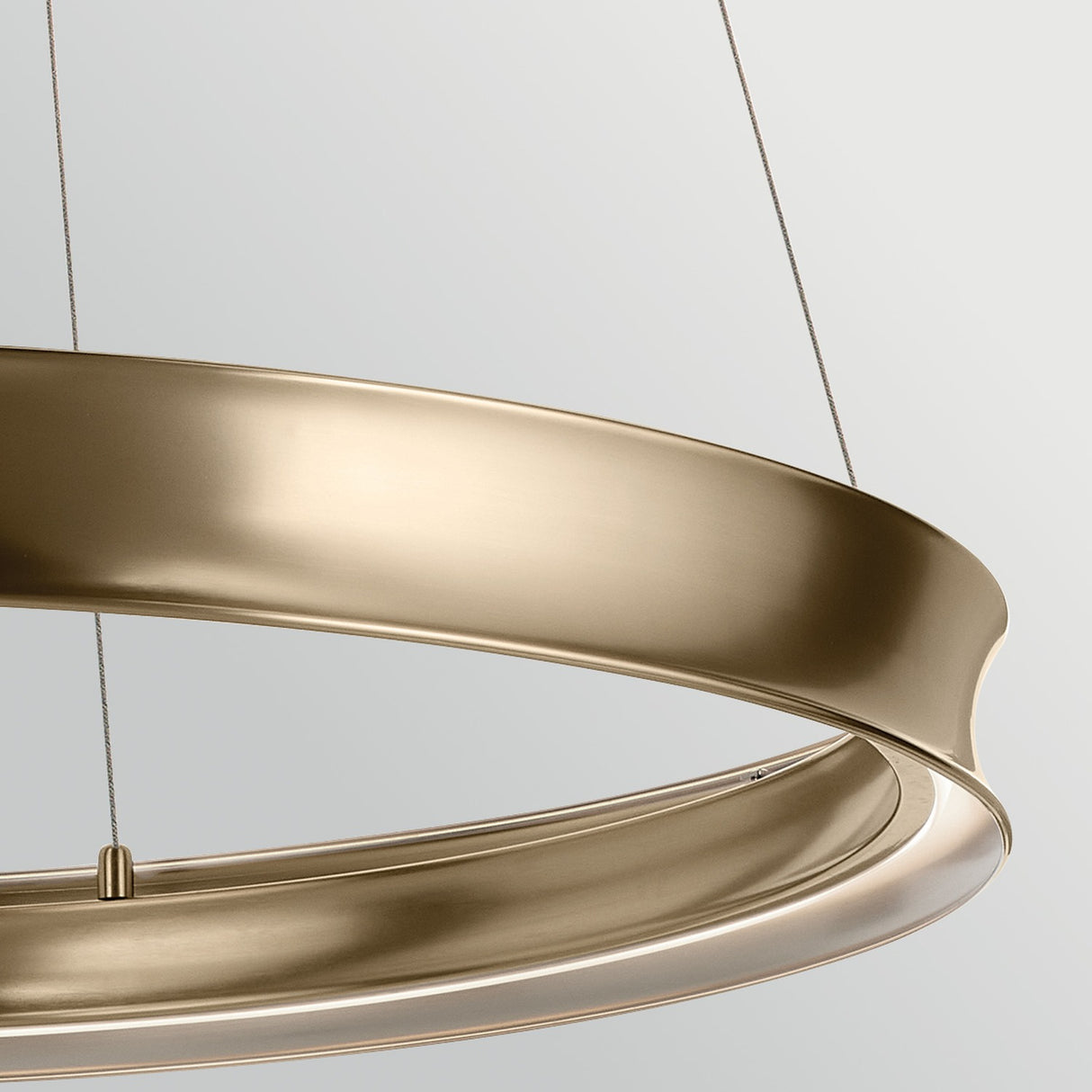 Larousse 1 Light Large Pendant Light - Champagne Bronze