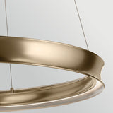 Larousse 1 Light Large Pendant Light - Champagne Bronze