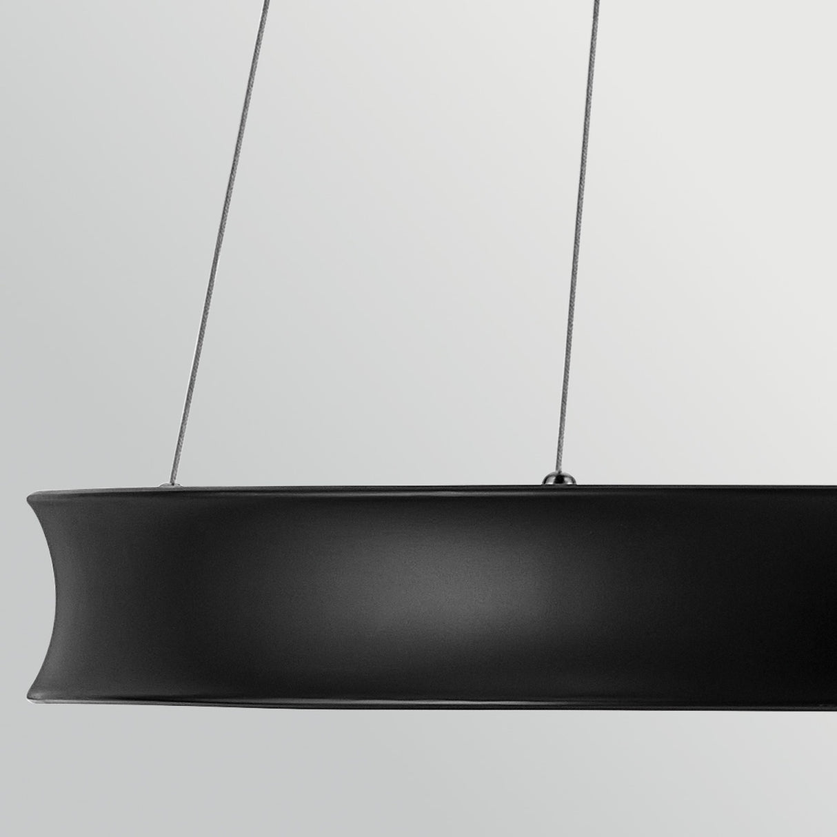 Larousse 1 Light Medium Pendant Light - Black & Champagne Bronze