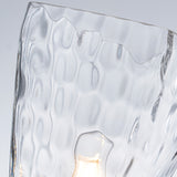 Marant 1 Light Wall Light - Champagne Bronze with Clear Water Glass