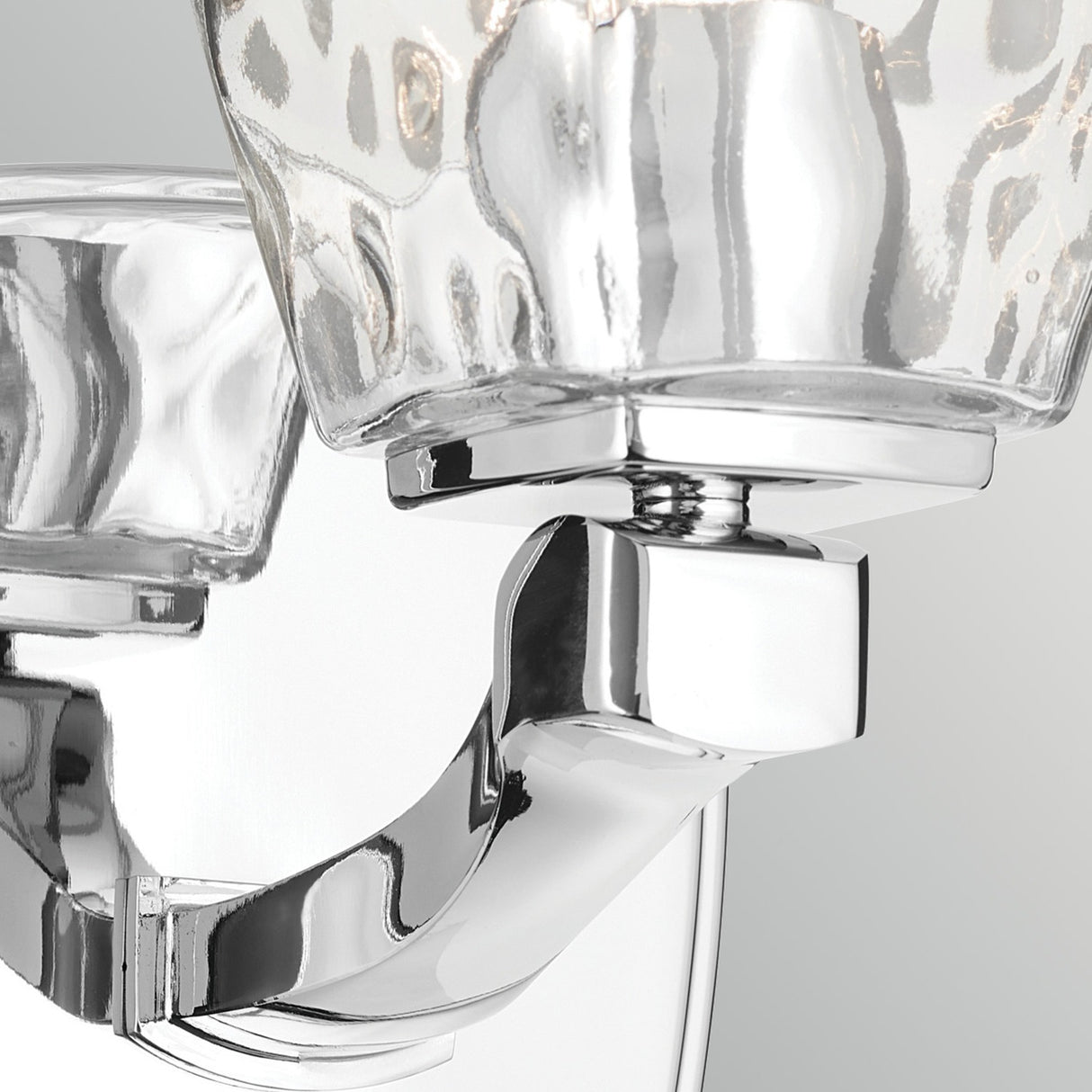 Marant 1 Light Wall Light - Polished Chrome with Clear Water Glass