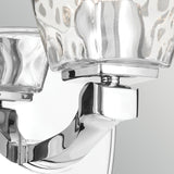 Marant 1 Light Wall Light - Polished Chrome with Clear Water Glass