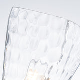 Marant 1 Light Wall Light - Polished Chrome with Clear Water Glass