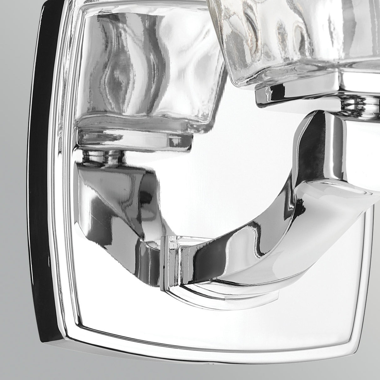 Marant 1 Light Wall Light - Polished Chrome with Clear Water Glass