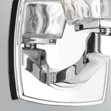 Marant 1 Light Wall Light - Polished Chrome with Clear Water Glass