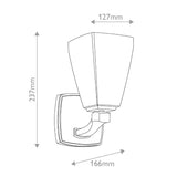 Marant 1 Light Wall Light - Polished Chrome