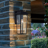 Mathus 1 Light Medium Outdoor Lantern - Black