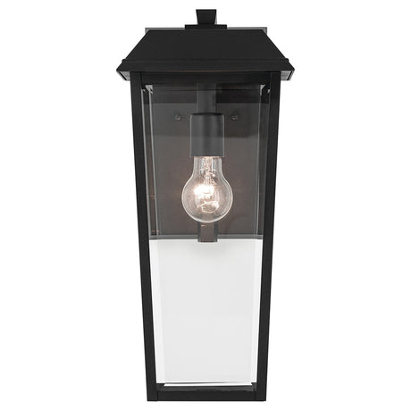 Mathus 1 Light Medium Outdoor Lantern - Black
