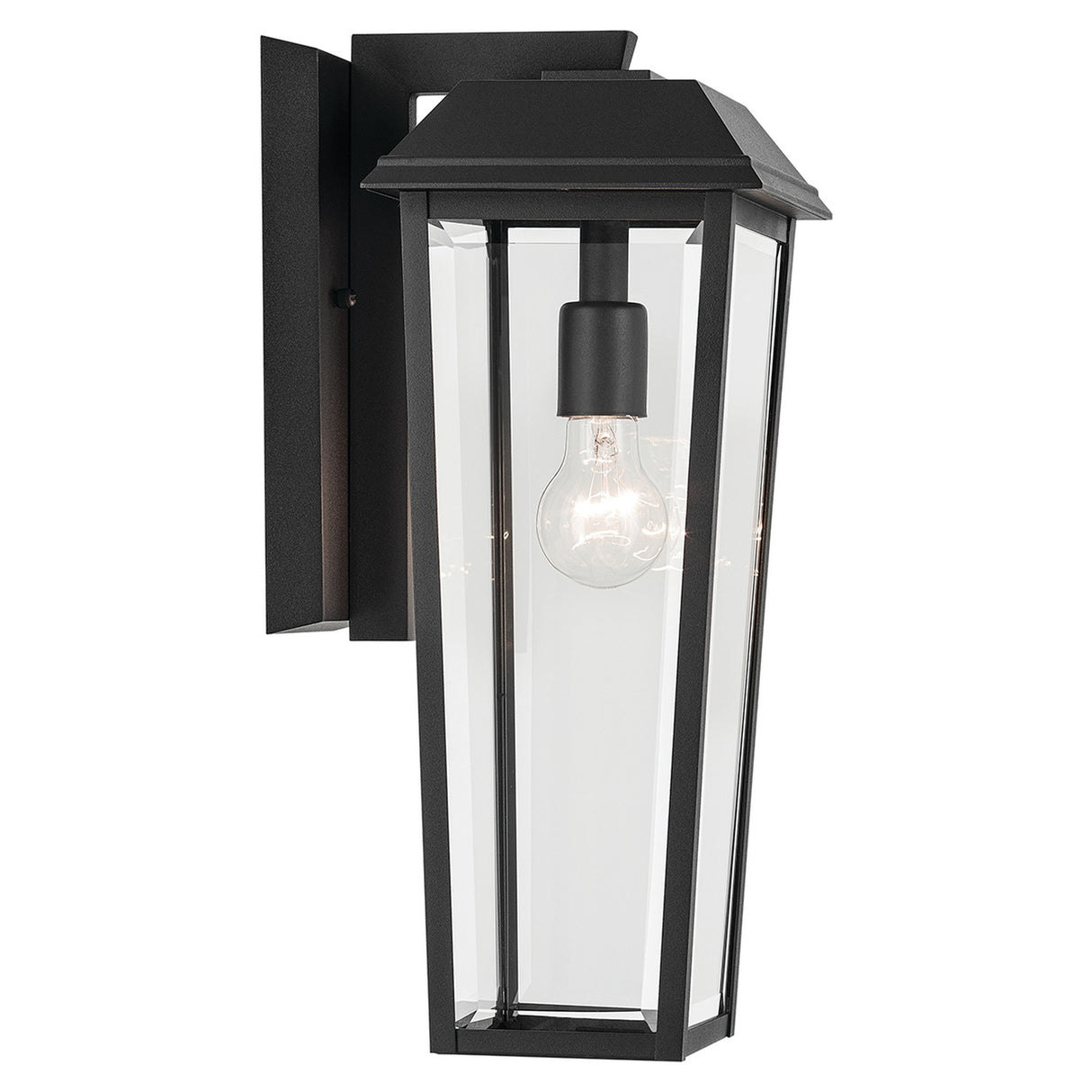 Mathus 1 Light Medium Outdoor Lantern - Black