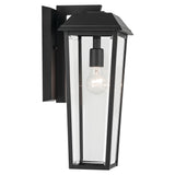 Mathus 1 Light Medium Outdoor Lantern - Black