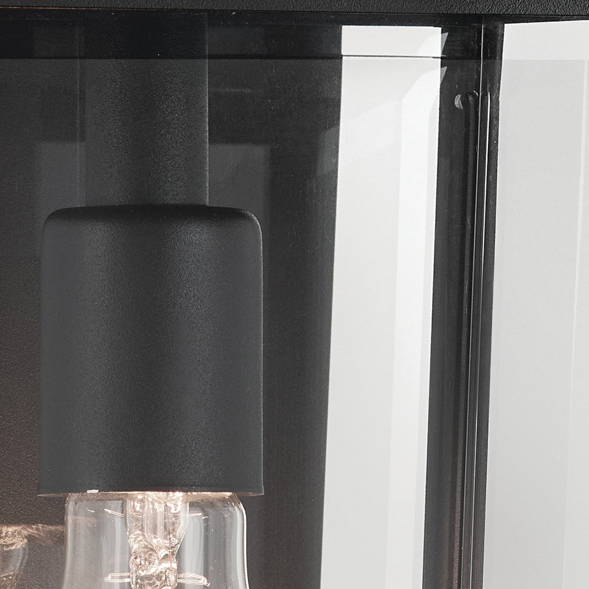 Mathus 1 Light Medium Outdoor Lantern - Black