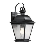 Mount Vernon 1 Light Large Outdoor Lantern - Black