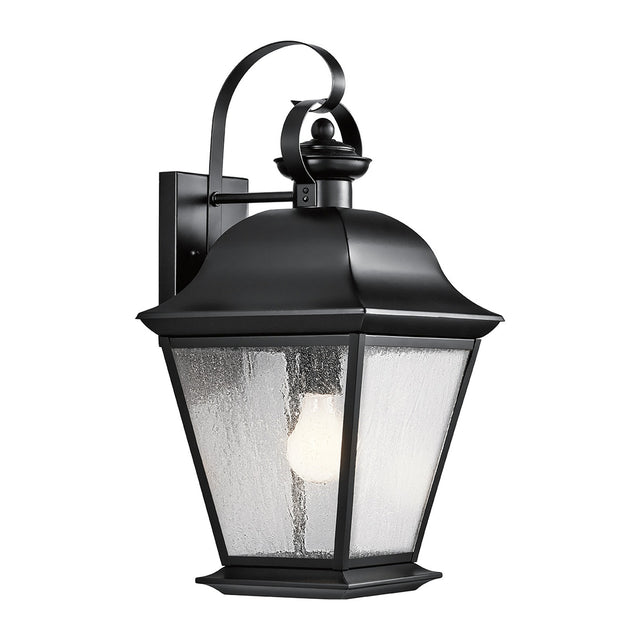 Mount Vernon 1 Light Large Outdoor Lantern - Black