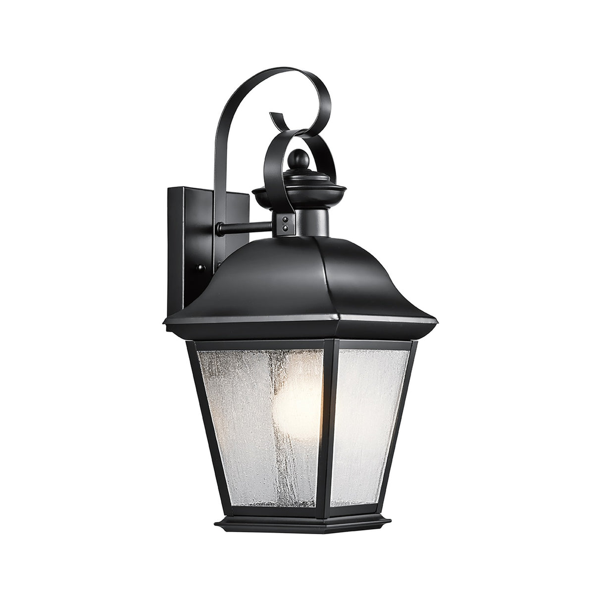 Mount Vernon 1 Light Medium Outdoor Lantern - Black