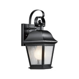 Mount Vernon 1 Light Small Outdoor Lantern - Black
