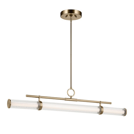 Riven 1 Light Pendant Light - Champagne Bronze