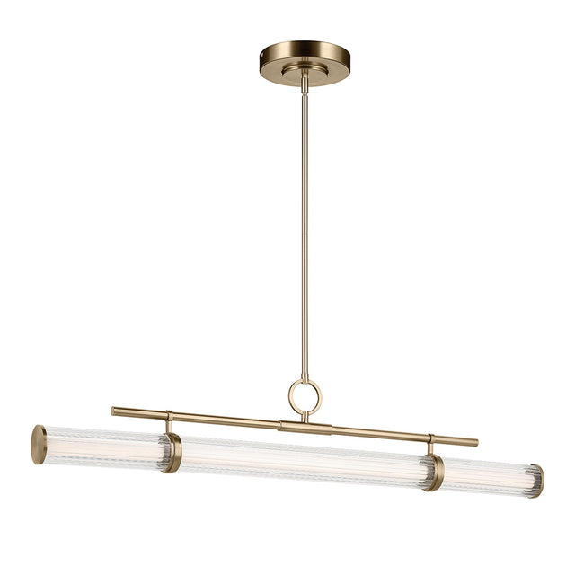 Riven 1 Light Pendant Light - Champagne Bronze