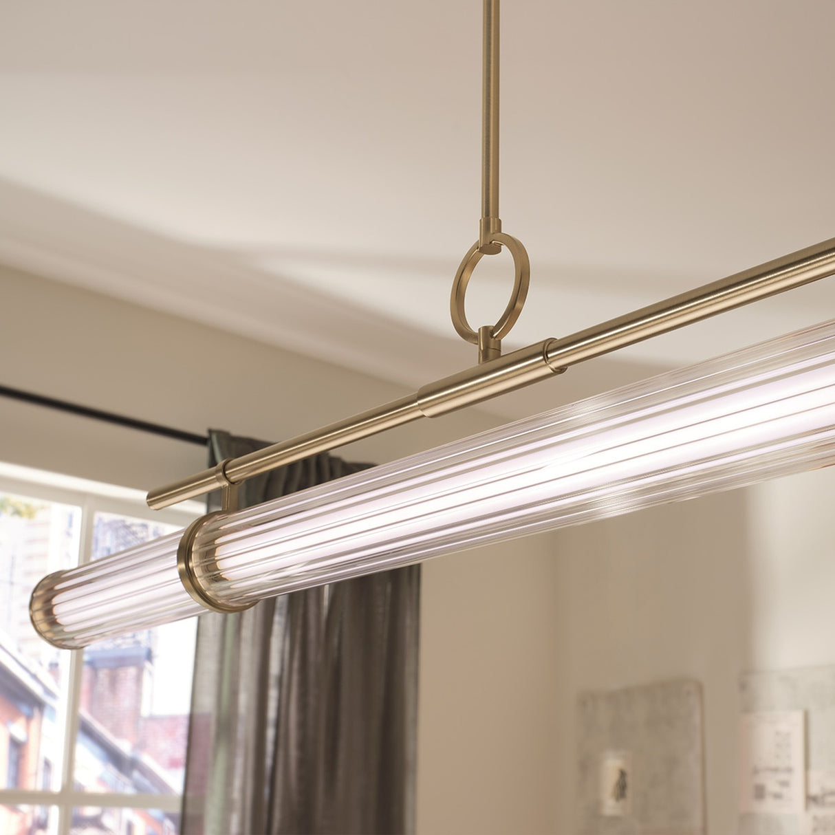 Riven 1 Light Pendant Light - Champagne Bronze
