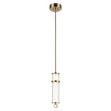 Riven 1 Light Mini Pendant Light - Champagne Bronze