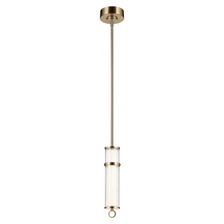 Riven 1 Light Mini Pendant Light - Champagne Bronze