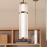Riven 1 Light Mini Pendant Light - Champagne Bronze