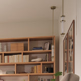 Riven 1 Light Mini Pendant Light - Champagne Bronze