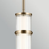 Riven 1 Light Mini Pendant Light - Champagne Bronze