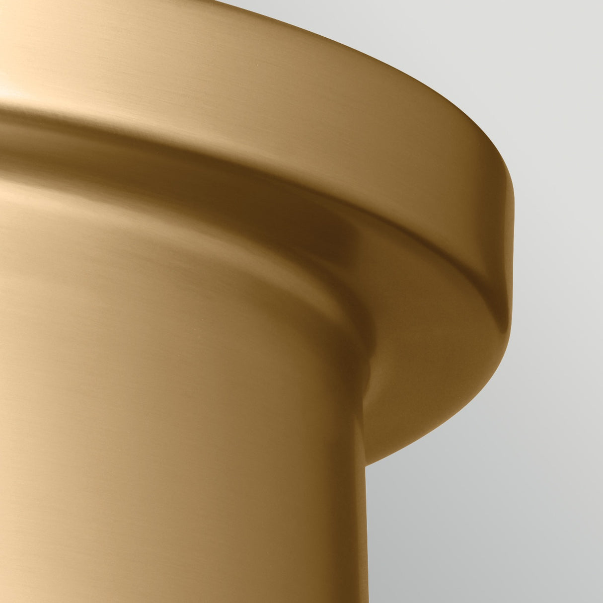 Serca 2 Light Medium Flush Ceiling Light - Brushed Natural Brass