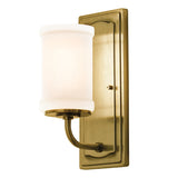 Vetivene 1 Light Wall Light - Natural Brass