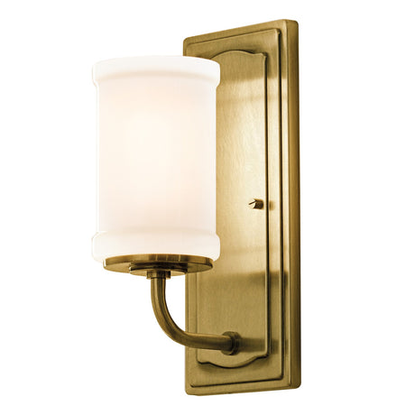 Vetivene 1 Light Wall Light - Natural Brass