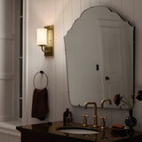 Vetivene 1 Light Wall Light - Natural Brass