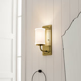 Vetivene 1 Light Wall Light - Natural Brass