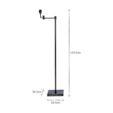 Kara Adjustable Iron Floor Lamp Base - Aged Bronze