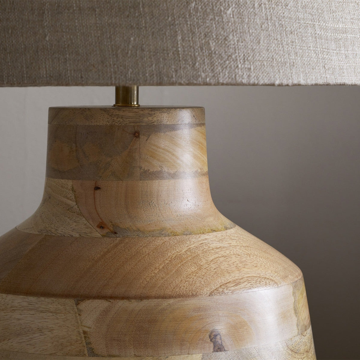 Kayo Mango Wood Table Lamp Base - Natural