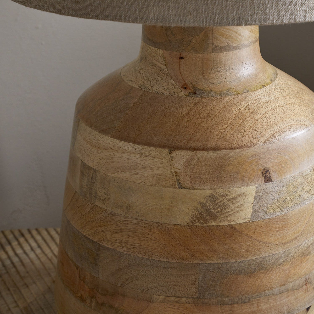 Kayo Mango Wood Table Lamp Base - Natural