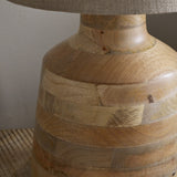 Kayo Mango Wood Table Lamp Base - Natural