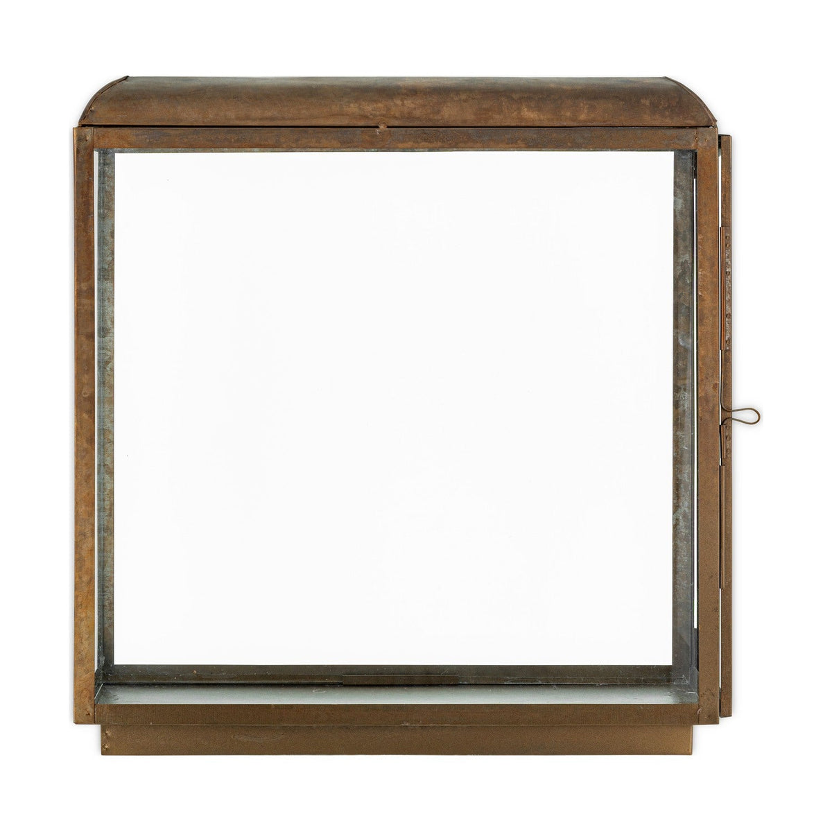 Kiwanda Tall Glass Lantern - Antique Brass