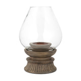 Kawani Mango Wood Lantern - Dark Ash