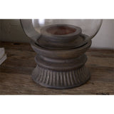 Kawani Mango Wood Lantern - Dark Ash