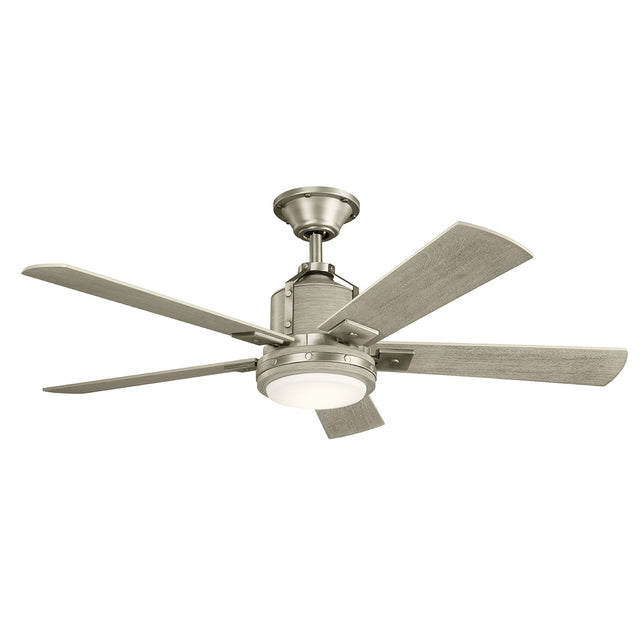 Colerne 52in Ceiling Fan with Light - Brushed Nickel