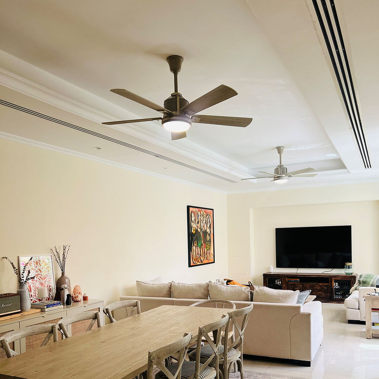 Colerne 52in Ceiling Fan with Light - Brushed Nickel