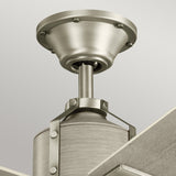 Colerne 52in Ceiling Fan with Light - Brushed Nickel