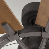Gentry 65in Ceiling Fan with Light - Weathered Zinc