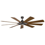 Gentry XL 85in Ceiling Fan with Light - Weathered Zinc