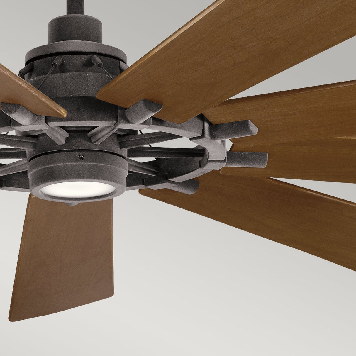 Gentry XL 85in Ceiling Fan with Light - Weathered Zinc